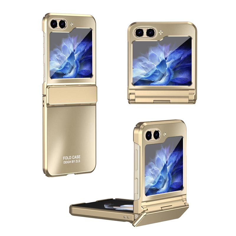 Frosted Electroplating Folding Phone Case for Samsung Z Flip 6