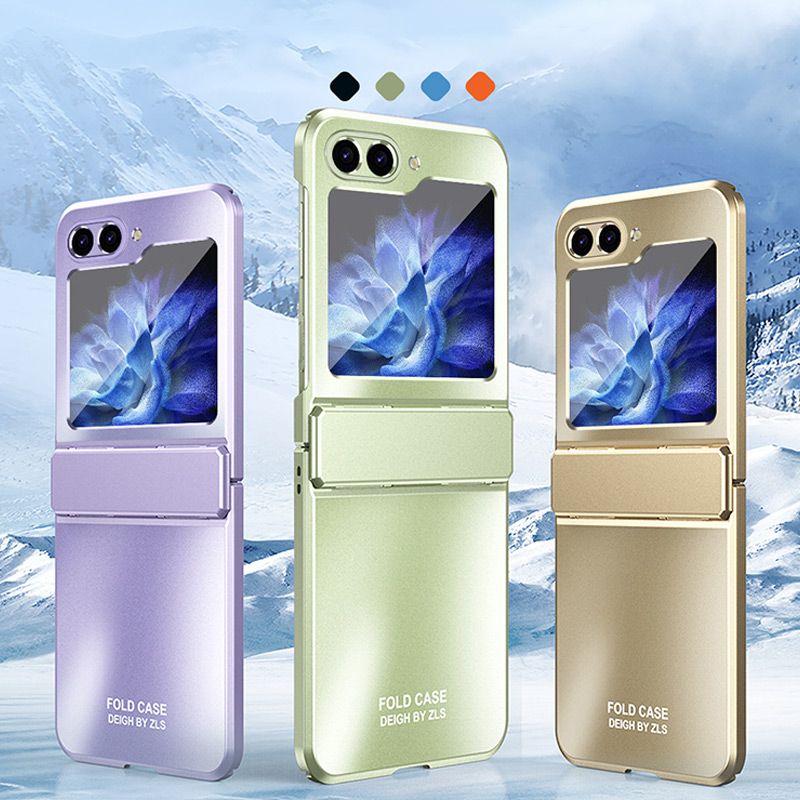 Frosted Electroplating Folding Phone Case for Samsung Z Flip 6