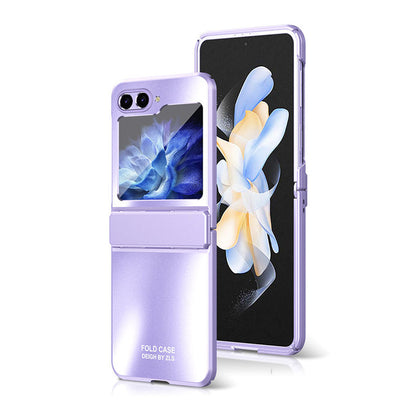 Frosted Electroplating Folding Phone Case for Samsung Z Flip 6