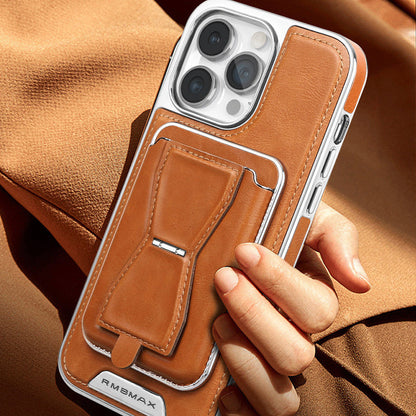 🎅Christmas Frenzy 50% off🔥 Luxury leather iPhone case with removable magnetic tape