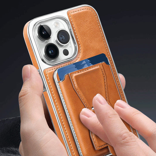 🎅Christmas Frenzy 50% off🔥 Luxury leather iPhone case with removable magnetic tape