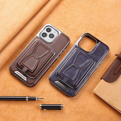 🎅Christmas Frenzy 50% off🔥 Luxury leather iPhone case with removable magnetic tape