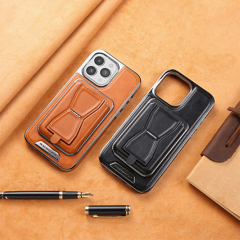 🎅Christmas Frenzy 50% off🔥 Luxury leather iPhone case with removable magnetic tape