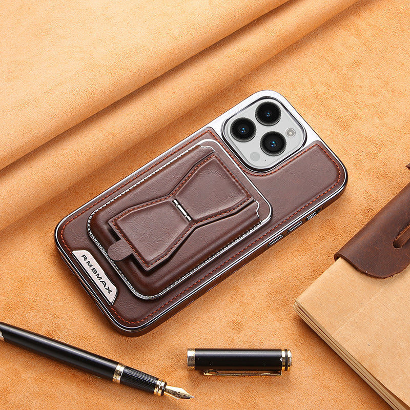 🎅Christmas Frenzy 50% off🔥 Luxury leather iPhone case with removable magnetic tape