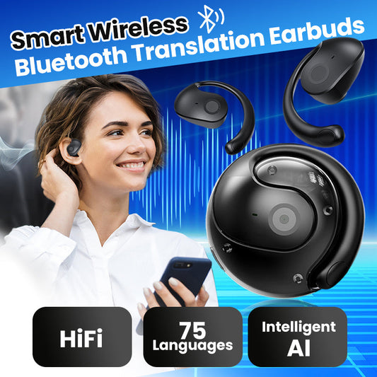 🎧Limited Holiday Sales - 50% OFF🔥HY-T26 Pro Wireless Bluetooth Translation Earbuds