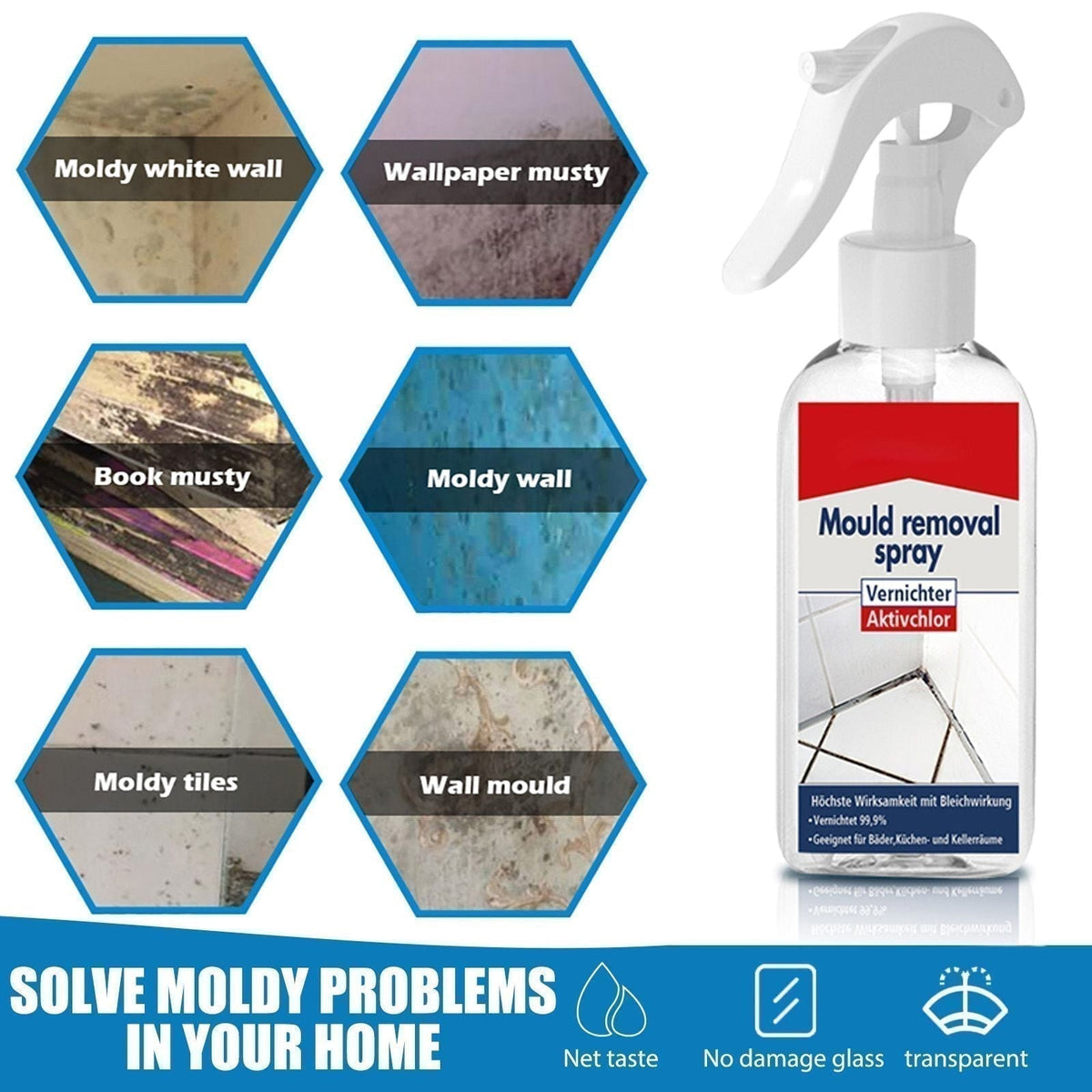 Allsidig spray for fjerning av mugg