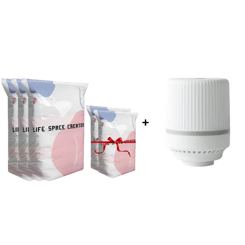 🌸 SISTE DAG – KJØP 2 FÅ 1 GRATIS! 💗 3D-vakuumposer uten pumpe – Plassbesparende gjenbrukbare tetningsposer til sengetøy og klær – Sparer opptil 80 % plass ✨