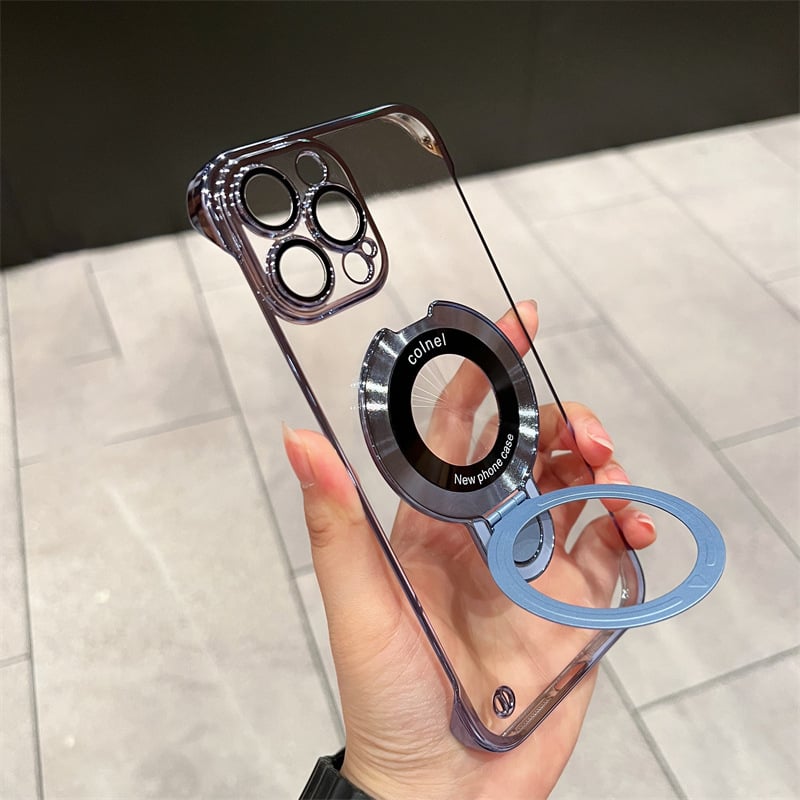 💥Limited time 50% off🔥Frameless Magnetic iPhone Case with Invisible Ring Stand