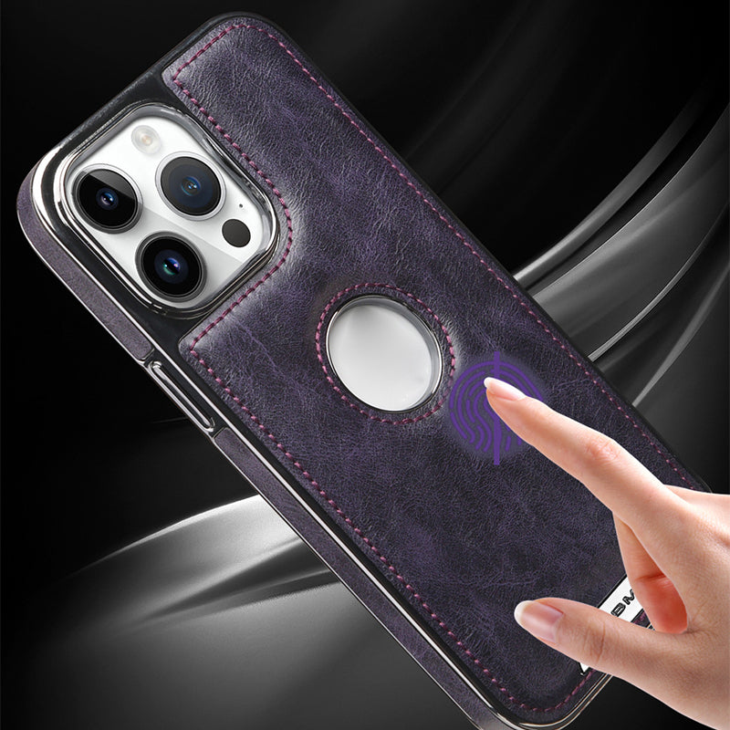 Luxury Business All-in-One Magnetic Exposed Label TPU iPhone Case