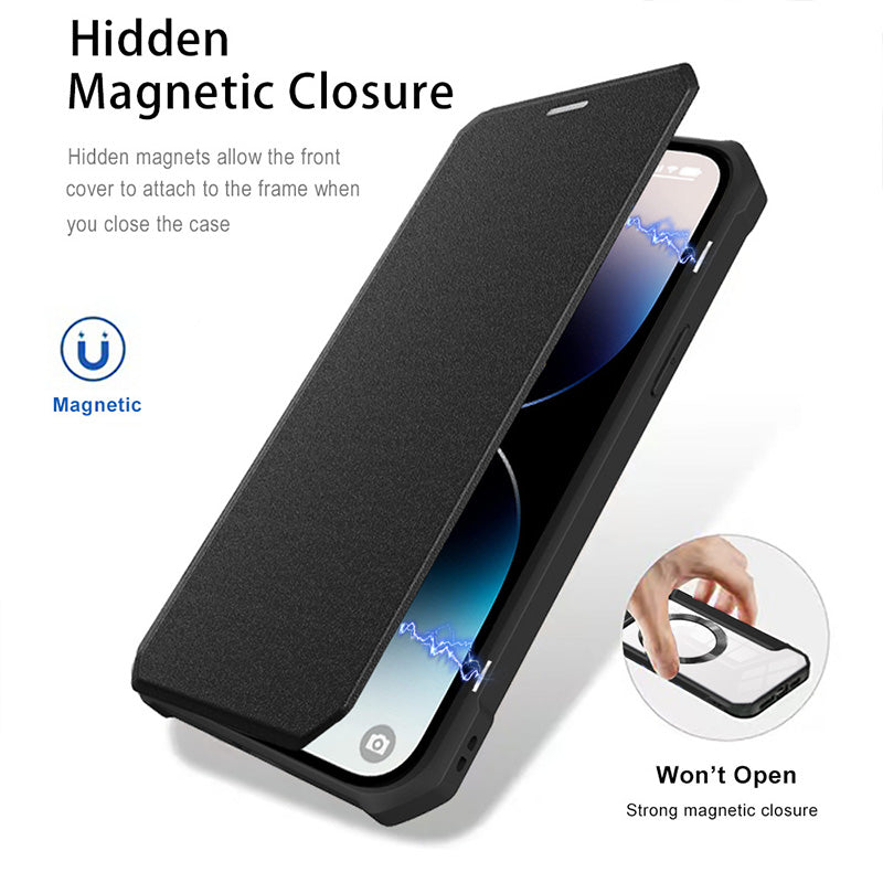 🎁Limited time 50% OFF⏳ Magnetic Flip Case for iPhone with Card Slot