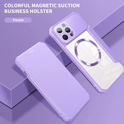 🎁Limited time 50% OFF⏳ Magnetic Flip Case for iPhone with Card Slot