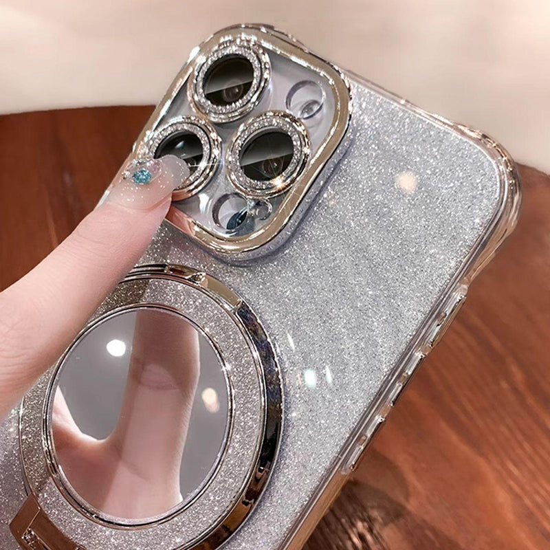 💥Limited time 50% off🔥Glitter Clear Protective Phone Case with Kickstand