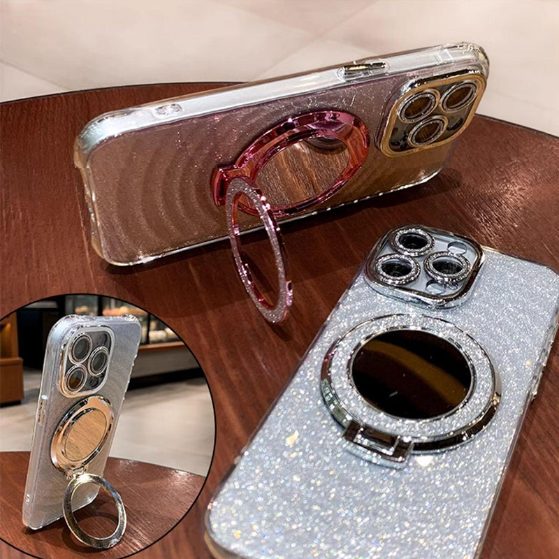 💥Limited time 50% off🔥Glitter Clear Protective Phone Case with Kickstand