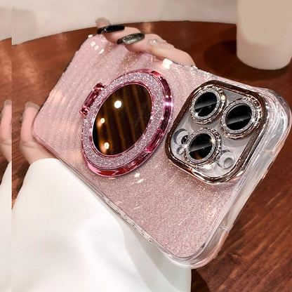 💥Limited time 50% off🔥Glitter Clear Protective Phone Case with Kickstand