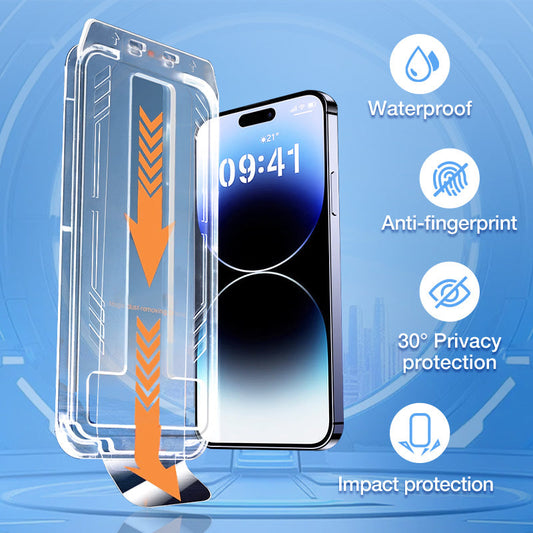 💥2025 HOT SALE - 50% OFF🔥 iPhone Tempered Anti-Peeking Screen Protector - No Bubbles No Dust（Available in HD）