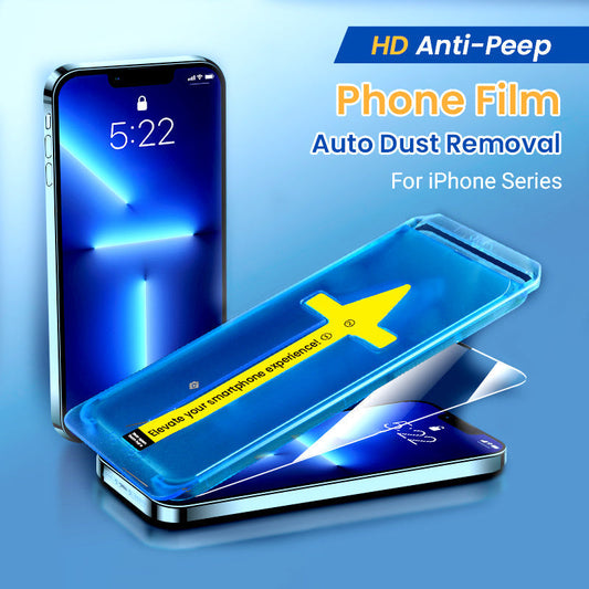 🎅50% Off Festive Limited Time Hot Sale🔥HD Anti-Peep Film with Auto Dust Removal for iPhone Series