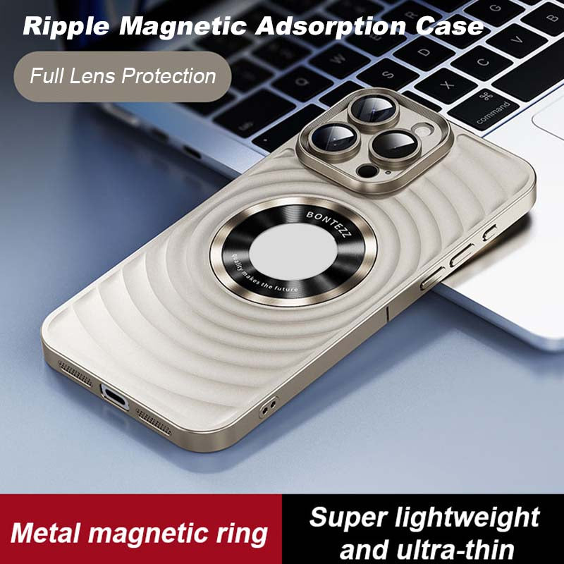 💥Limited time 50% off🔥3D Round Ripple Shockproof Magnetic Phone Case