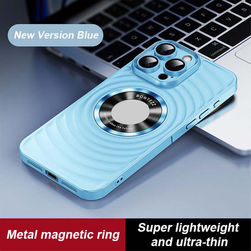 💥Limited time 50% off🔥3D Round Ripple Shockproof Magnetic Phone Case