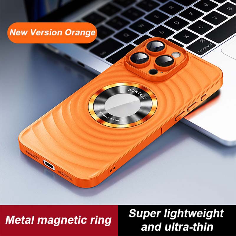 💥Limited time 50% off🔥3D Round Ripple Shockproof Magnetic Phone Case