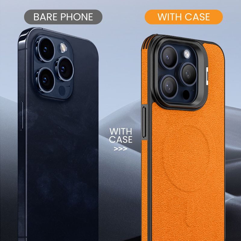 💥Limited time 50% off🔥Leather Magnetic Phone Case with Kickstand