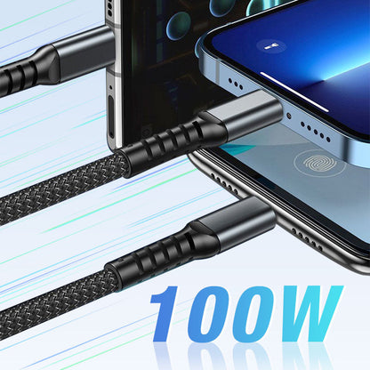 💥🎅Limited Holiday Sales - 50% OFF🔥Transparent Luminous 3-in-1 Super Fast Charging Cable