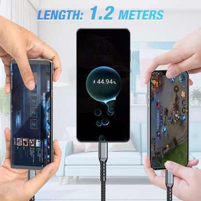 💥🎅Limited Holiday Sales - 50% OFF🔥Transparent Luminous 3-in-1 Super Fast Charging Cable