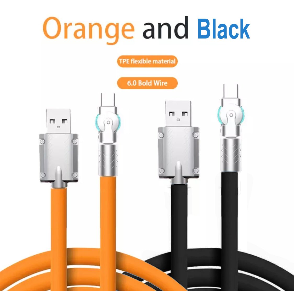 180° Rotating Quick Charging Cable