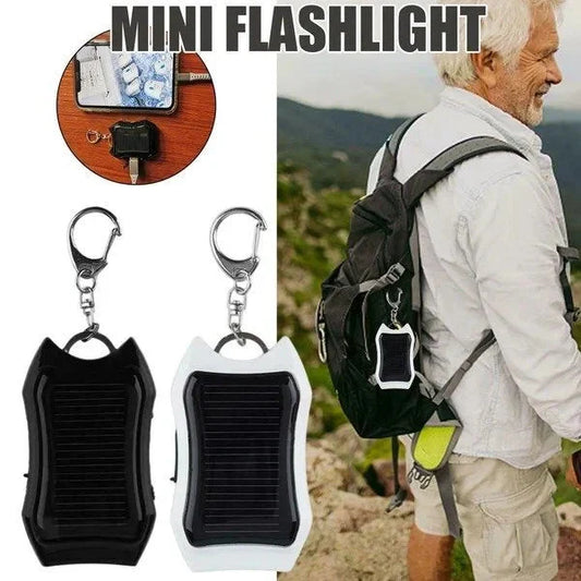 Flashie™ | Mini-3 in 1 solar tools: power bank, flashlight, keychain