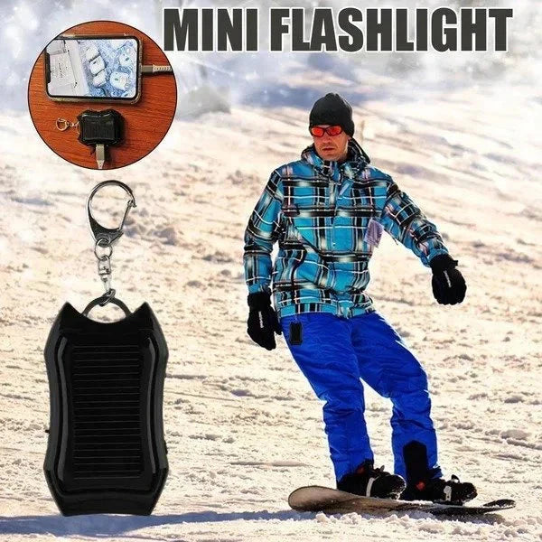 Flashie™ | Mini-3 in 1 solar tools: power bank, flashlight, keychain