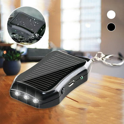 Flashie™ | Mini-3 in 1 solar tools: power bank, flashlight, keychain