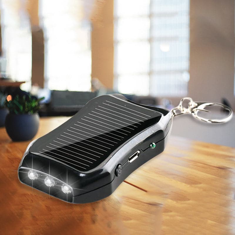 Flashie™ | Mini-3 in 1 solar tools: power bank, flashlight, keychain