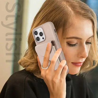 🔥Limited Time 50% OFF🔥Phone Case with Card Holder & Ring Stand for iPhone