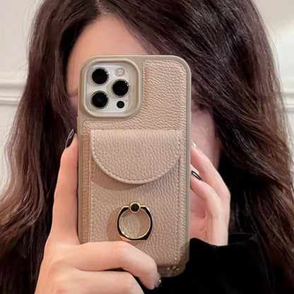 🔥Limited Time 50% OFF🔥Phone Case with Card Holder & Ring Stand for iPhone