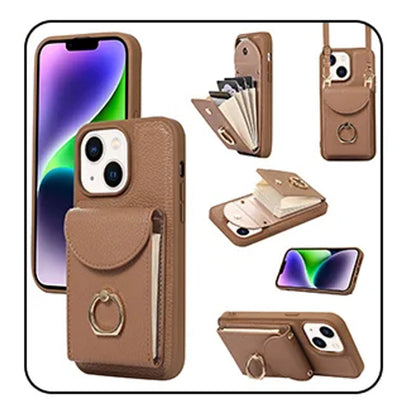 🔥Limited Time 50% OFF🔥Phone Case with Card Holder & Ring Stand for iPhone