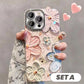🔥Limited Time 50% OFF🔥Cute Oil Painting Flowers Phone Case Set for iPhone Series