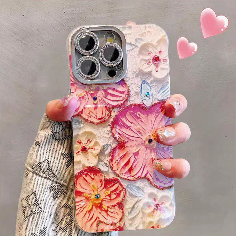 🔥Limited Time 50% OFF🔥Cute Oil Painting Flowers Phone Case Set for iPhone Series