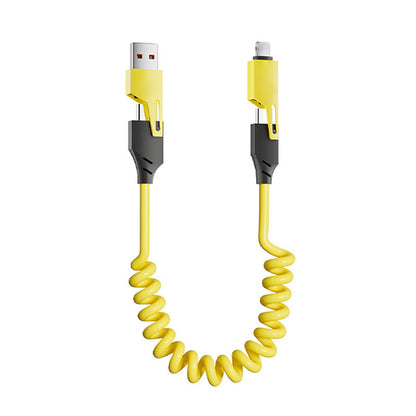 🔥Christmas Hot Sale-🔥4 in 1 Spring Fast Charging Cable