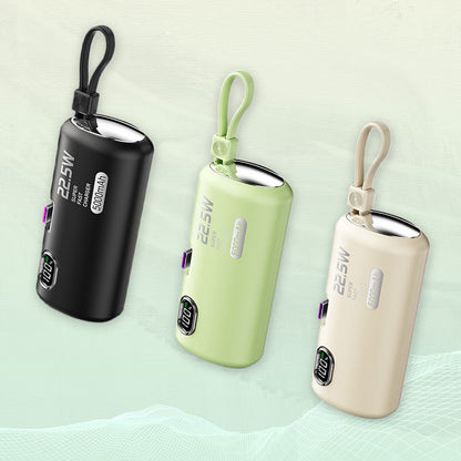 Limited time discount 22.5W Portable Charger with Built-In Cables