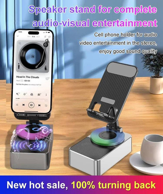 🔥 Hot sale 49% OFF🔥Bluetooth Audio Power Phone Holder🎵🔋For mobile phones and tablets