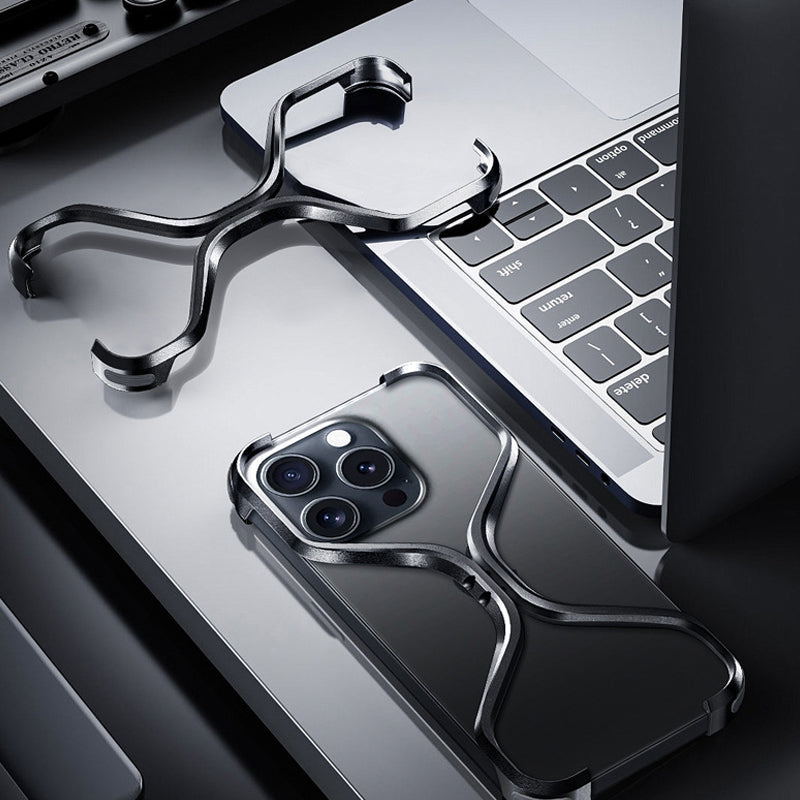 X-Shaped Anti-Fall Metal Frame for iPhone Series