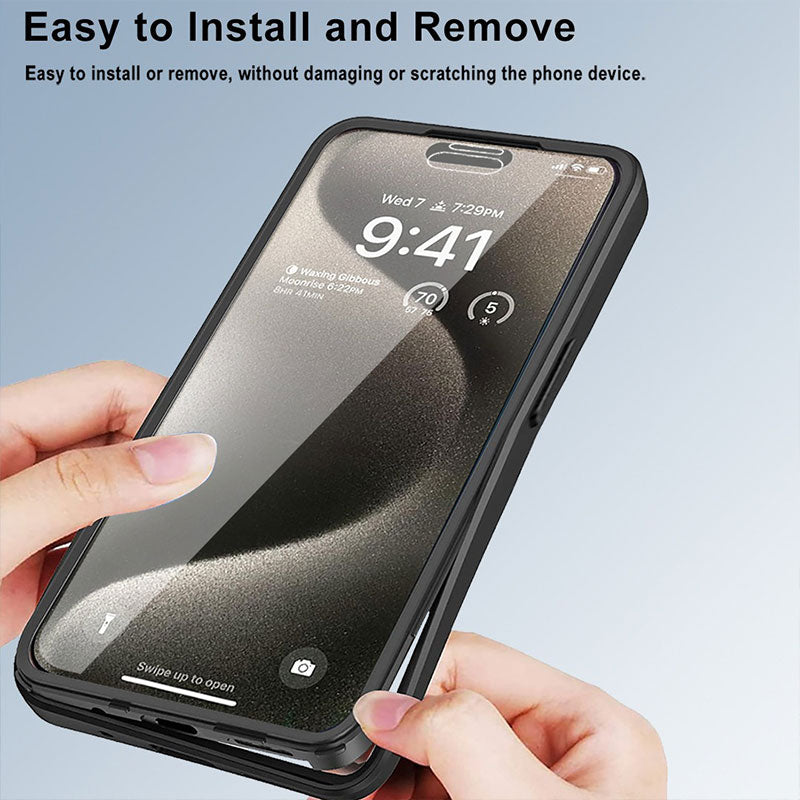 Magnetic Phone Case with Screen Protector Film