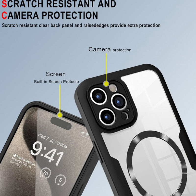 Magnetic Phone Case with Screen Protector Film