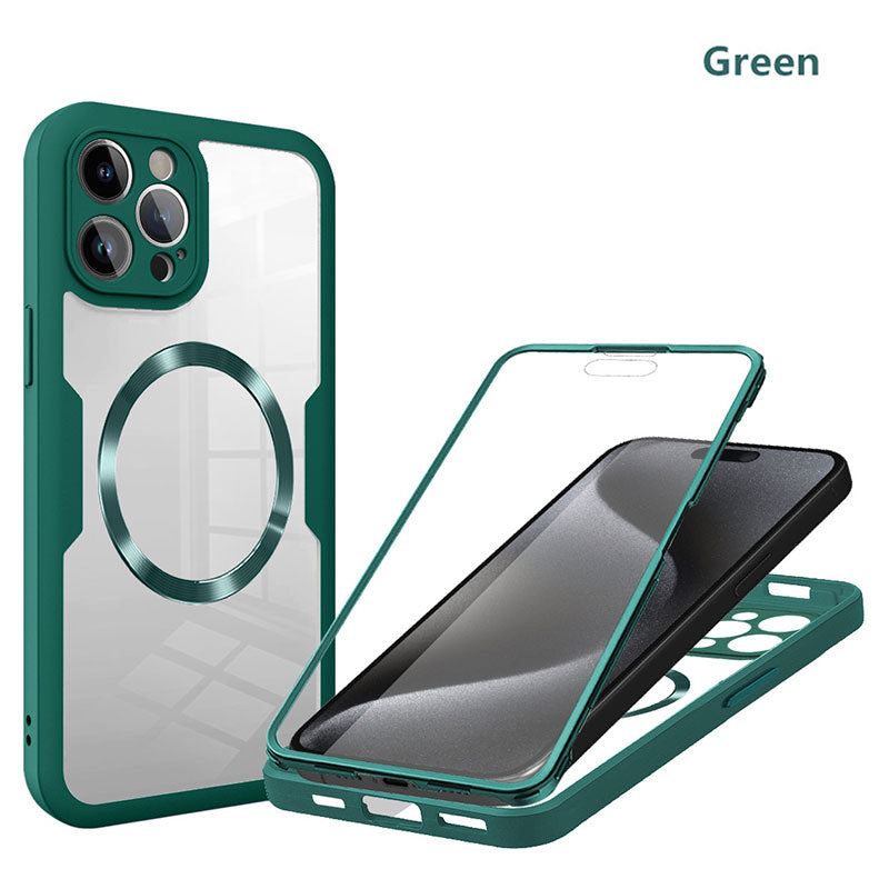 Magnetic Phone Case with Screen Protector Film