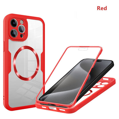 Magnetic Phone Case with Screen Protector Film