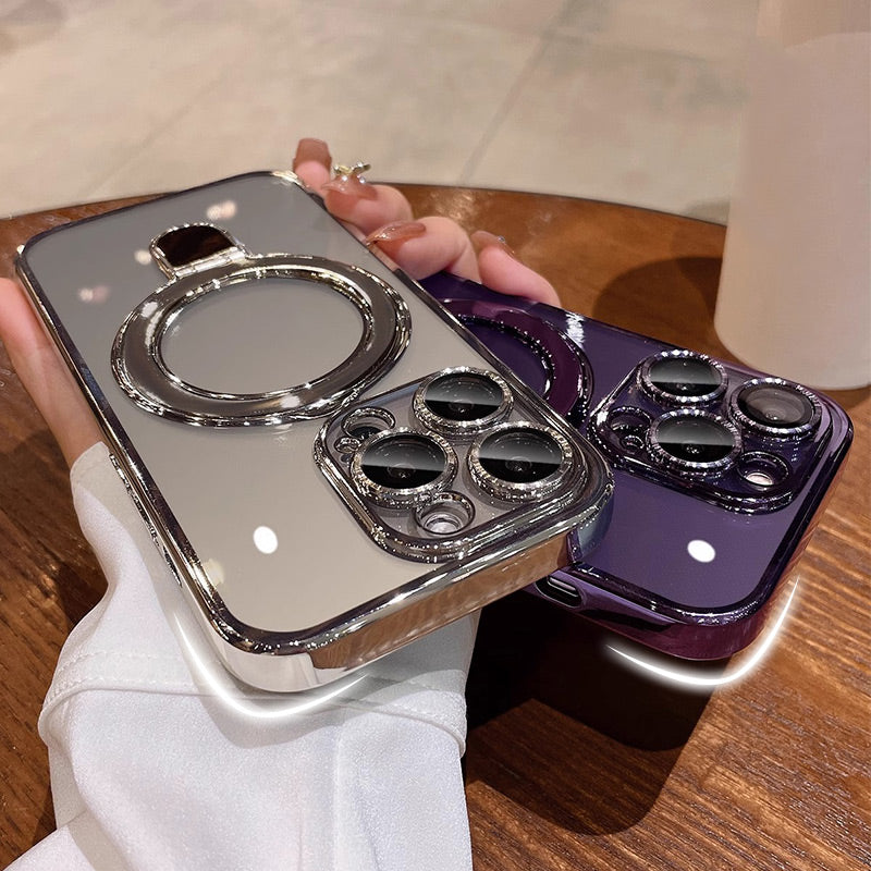 Drop-Proof Phone Case with Magnetic Stand for iPhone Series