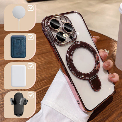 Drop-Proof Phone Case with Magnetic Stand for iPhone Series