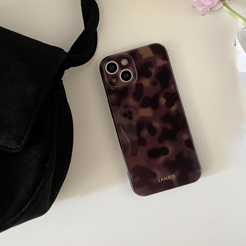 Stylish Brown Leopard Print Phone Case for iPhone