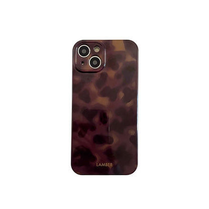 Stylish Brown Leopard Print Phone Case for iPhone