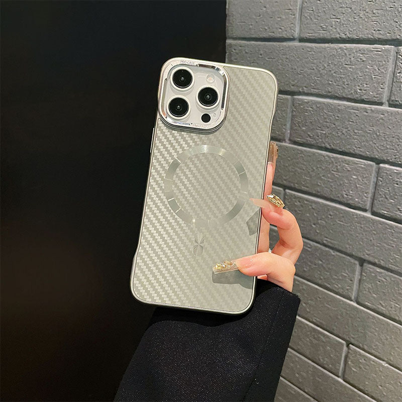 💥Hot Sale 50% OFF🔥Carbon Fibre Bezel-less Magnetic Skin Friendly iPhone Case