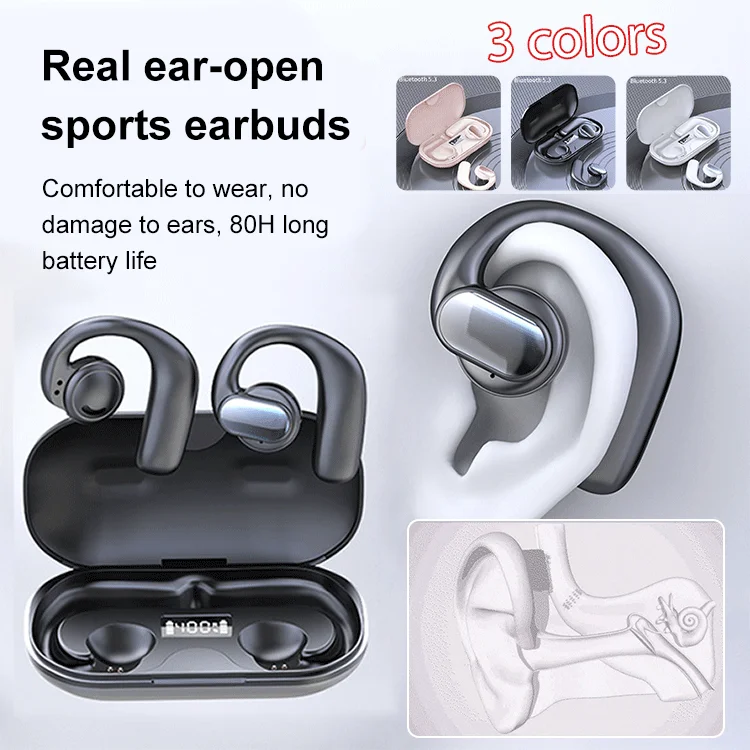 🎅Christmas Specials 50% OFF🎁🎄TWS Wireless Bone Conduction Digital Bluetooth Earbuds